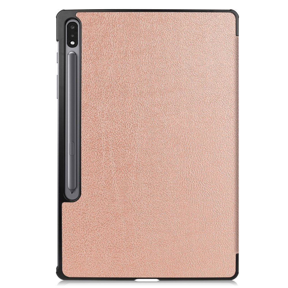 EIDERWOOD Samsung Galaxy Tab S10 Plus Vegansk skinndeksel - Stativfunksjon - Rose gull