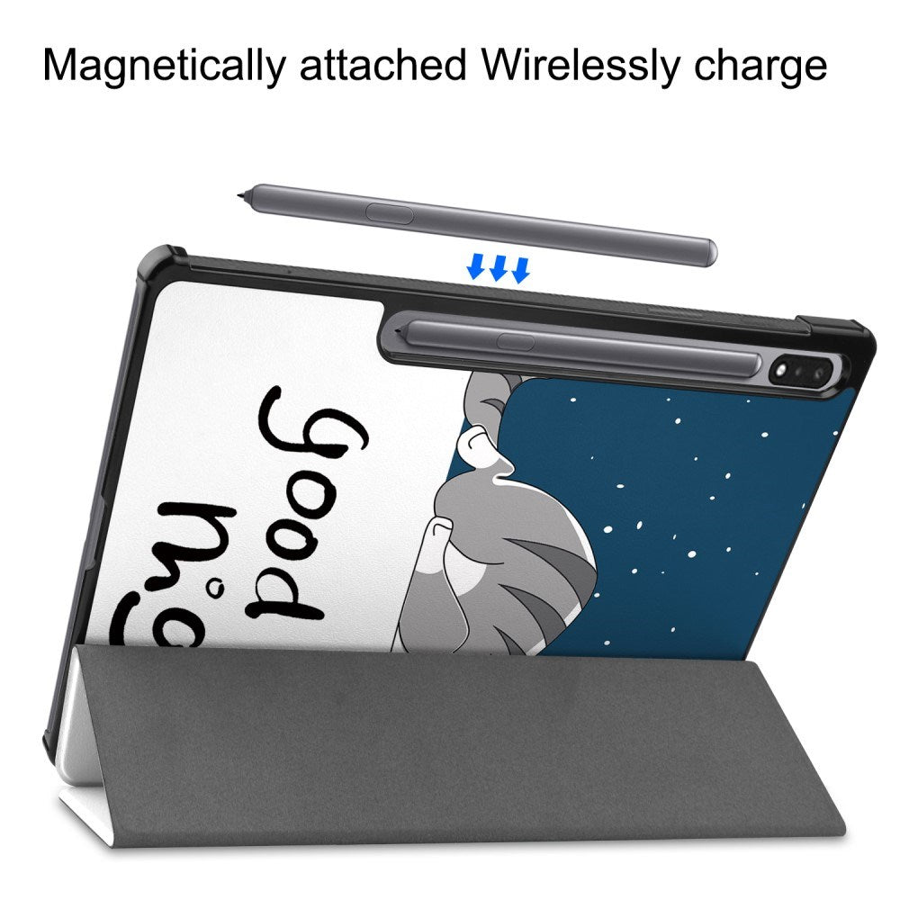 EIDERWOOD Samsung Galaxy Tab S10 Plus Vegansk skinndeksel - Mønster - Kat