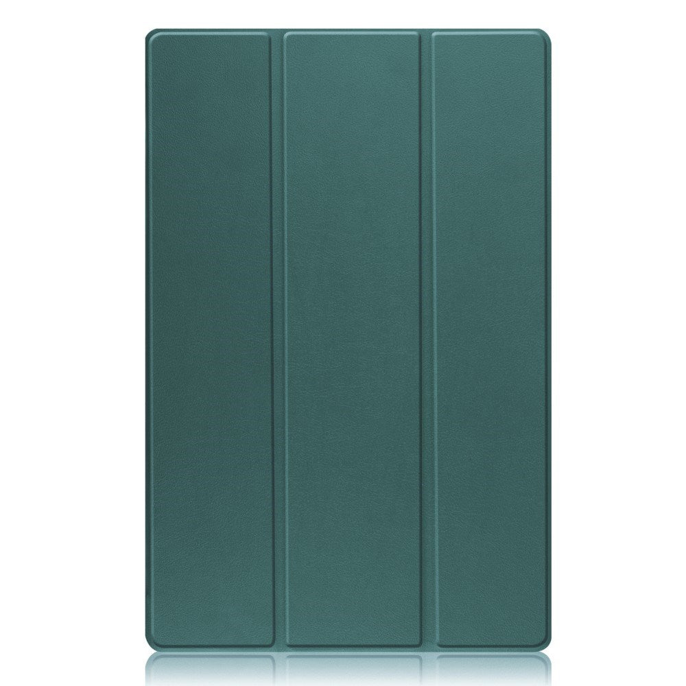 EIDERWOOD Samsung Galaxy Tab S10 Ultra Tri-Fold Leather Flip Cover m. Stativfunksjon - Grønn