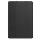 Samsung Galaxy Tab S10 Ultra Tri-Fold Leather Flip Cover m. Stativfunksjon &amp; blyantholder - Sort