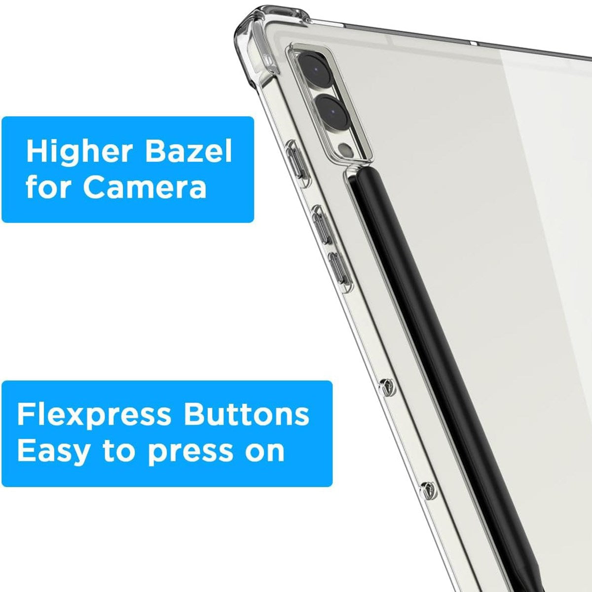 EIDERWOOD Samsung Galaxy Tab S10+ nettbrettetui Støtsikkert - Gjennomsiktig