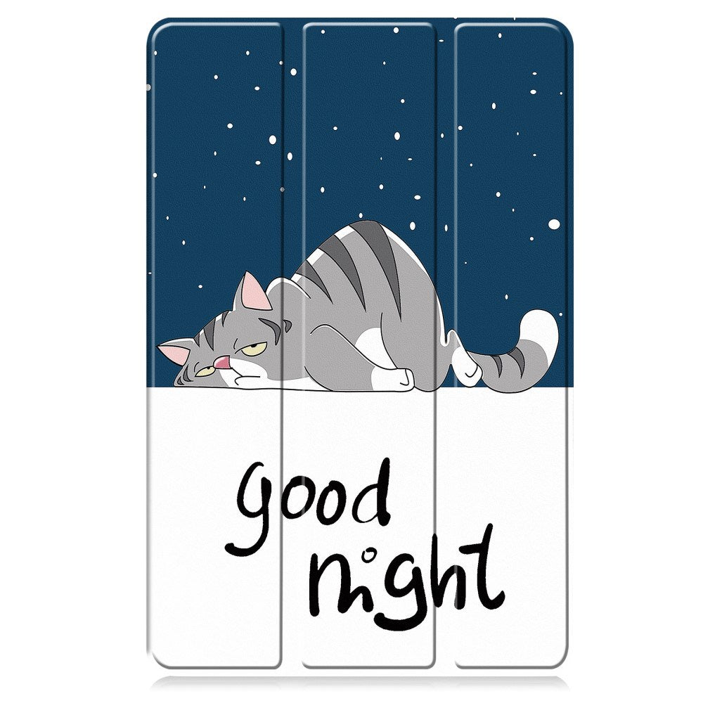 Lenovo IdeaTab Pro - EIDERWOOD Tri-Fold Kunstlæder Flip Cover m. Mønster - Kat