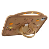 EIDERWOOD iPad Air 11" (2026 / 2025/ 2024) / Pro 11" (2025 / 2024 / 2022 / 2021 / 2020 / 2018) / Air (2022 / 2020) Silikone Bagside Cover m. Roterende Kickstand - Capybara