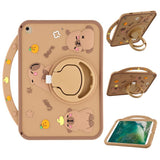 EIDERWOOD iPad 10.2" (2021 / 2020 / 2019) / iPad Air (2019) Silikone Bagside Cover m. Roterende Kickstand - Capybara