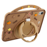iPad Mini (2024 / 2021) EIDERWOOD Silikone Bagside Cover m. Roterende Kickstand - Capybara
