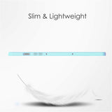 EIDERWOOD Samsung Galaxy Tab S10 Lite / S10 FE / S9 FE Tablet Flip Cover m. Ståfunktion & Stylus Pen-Holder - Gennemsigtig / Lyseblå