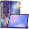 Samsung Galaxy Tab S10 FE+ (Plus) - EIDERWOOD Tri-Fold Kunstlæder Flip Cover m. Mønster - Galakse