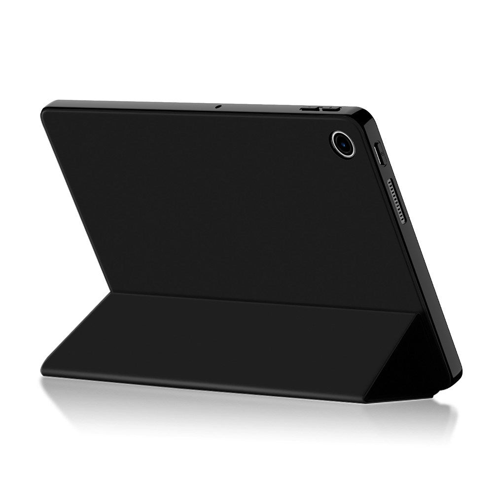 EIDERWOOD Lenovo Tab 10.1" Tri-Fold Kunstlæder Tablet Cover - Sort