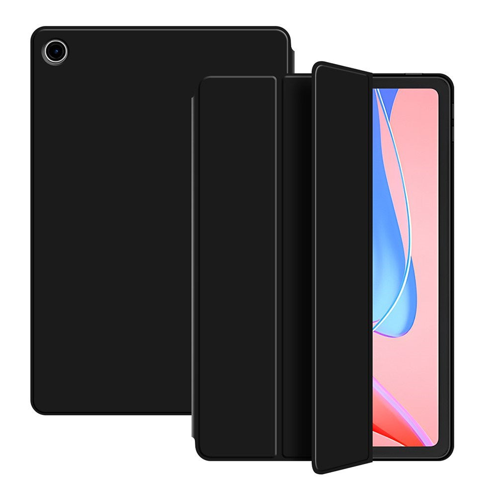 EIDERWOOD Lenovo Tab 10.1" Tri-Fold Kunstlæder Tablet Cover - Sort
