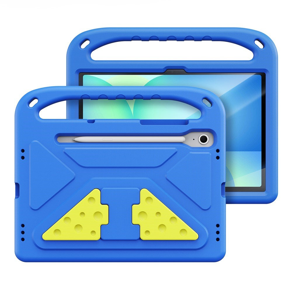 DUX DUCIS Samsung Galaxy Tab S10 Lite / S10 FE / S9 FE / S9 / S8 / S7 EVA Tablet Børnecover - Ståfunktion & Stylus Pen-Holder - Blå