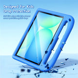 DUX DUCIS Samsung Galaxy Tab S10 Lite / S10 FE / S9 FE / S9 / S8 / S7 EVA Tablet Børnecover - Ståfunktion & Stylus Pen-Holder - Blå