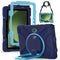 Samsung Galaxy Tab Active5 Pro / Active4 Pro EIDERWOOD Plast Børne Cover m. Kickstand & Strop - Blå
