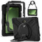 Samsung Galaxy Tab Active5 Pro / Active4 Pro EIDERWOOD Plast Børne Cover m. Kickstand & Strop - Sort