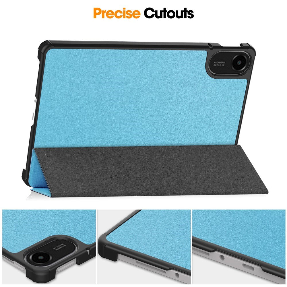 EIDERWOOD Xiaomi Redmi Pad 2 Kunstlæder Flip Tablet Cover - Lyseblå