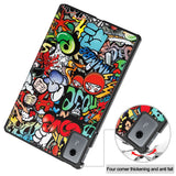 EIDERWOOD Lenovo Idea Tab 11 Kunstlæder Tablet Cover m. Motiv - Graffiti