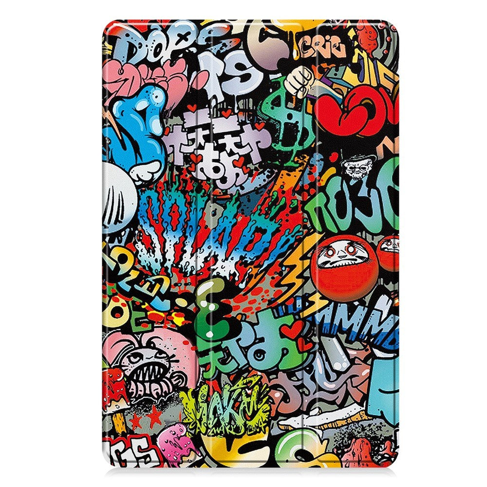EIDERWOOD Lenovo Idea Tab 11 Kunstlæder Tablet Cover m. Motiv - Graffiti
