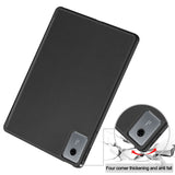 EIDERWOOD Lenovo Idea Tab 11 Kunstlæder Flip Tablet Cover m. Penholder - Sort
