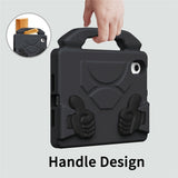 iPad Mini (2024 / 2021) - EIDERWOOD Børne Cover m. Thumb Kickstand - Sort