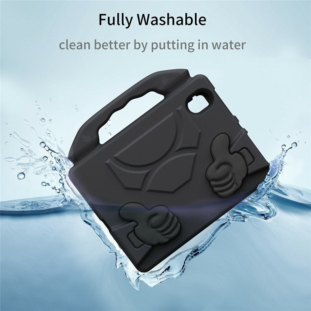 iPad Mini (2024 / 2021) - EIDERWOOD Børne Cover m. Thumb Kickstand - Sort