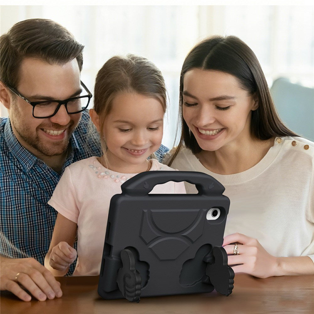 iPad Mini (2024 / 2021) - EIDERWOOD Børne Cover m. Thumb Kickstand - Sort