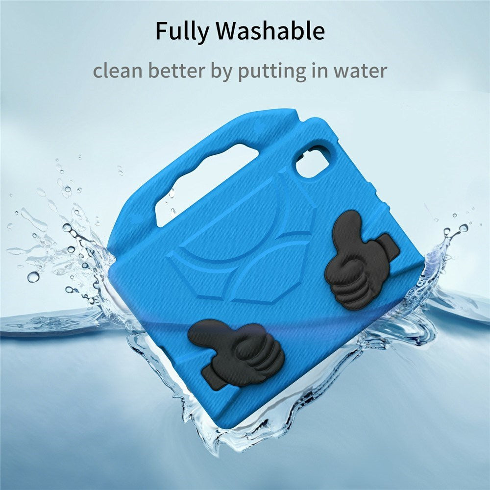 iPad Mini (2024 / 2021) - EIDERWOOD Børne Cover m. Thumb Kickstand - Blå