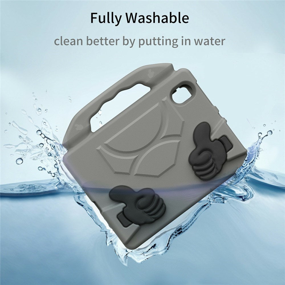 iPad Mini (2024 / 2021) - EIDERWOOD Børne Cover m. Thumb Kickstand - Grå