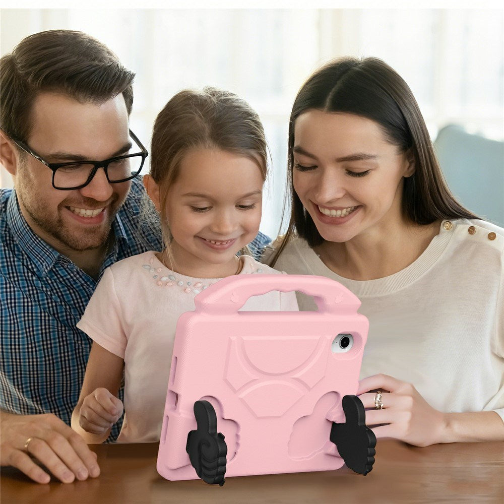 iPad Mini (2024 / 2021) - EIDERWOOD Børne Cover m. Thumb Kickstand - Lyserød