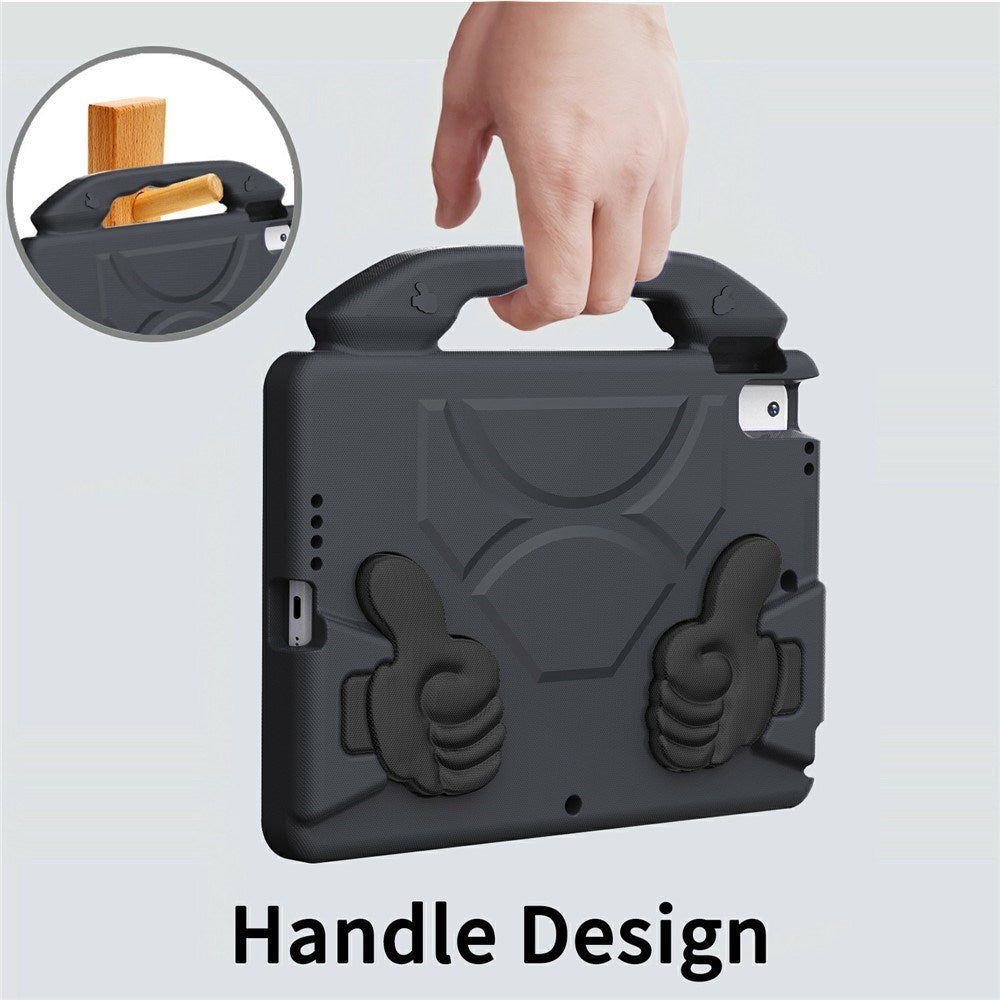 EIDERWOOD iPad 10.2" (2021 / 2020 / 2019) / Air (2019) Børne Tablet Cover m. Indbygget Ståfunktion - Sort