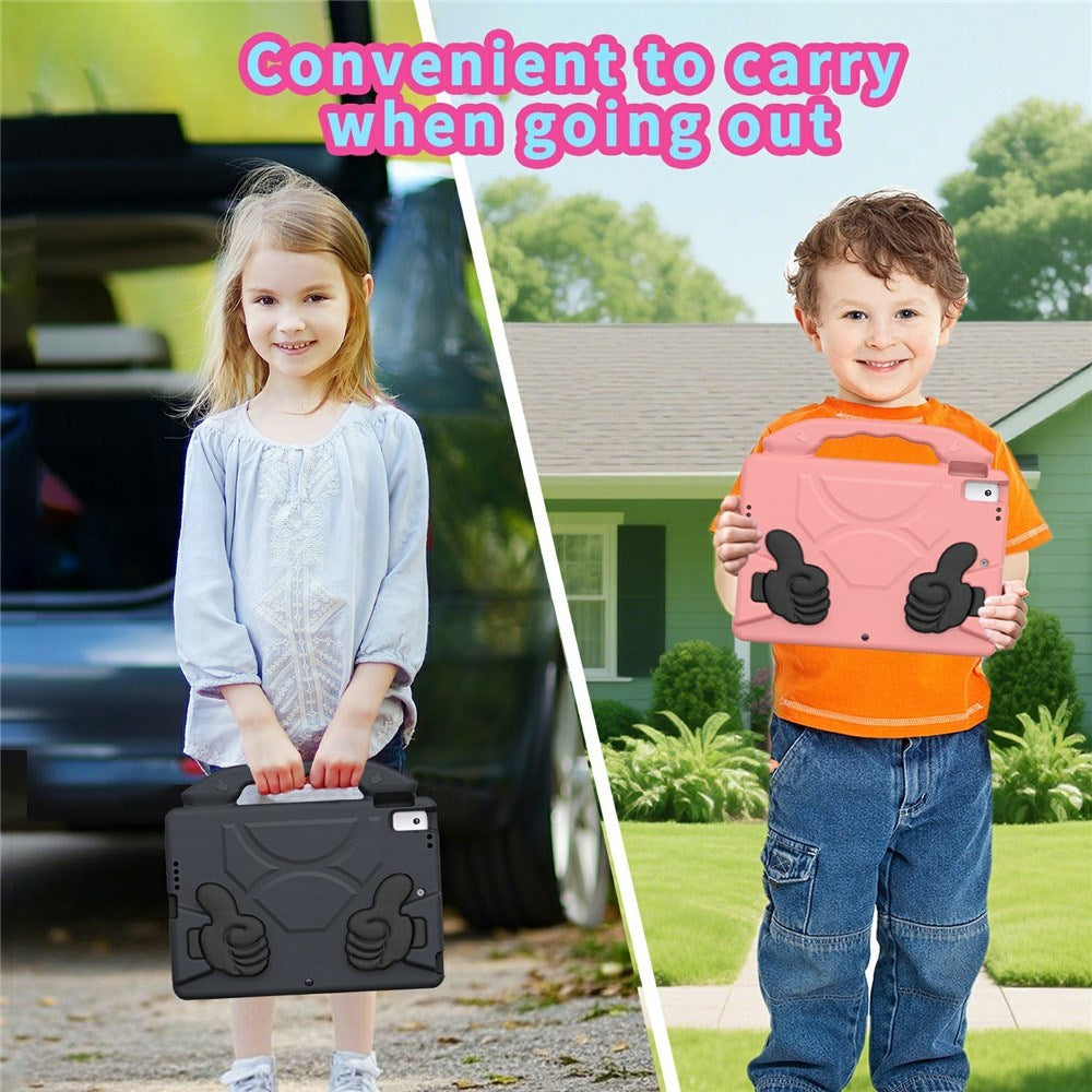 EIDERWOOD iPad 10.2" (2021 / 2020 / 2019) / Air (2019) Børne Tablet Cover m. Indbygget Ståfunktion - Sort