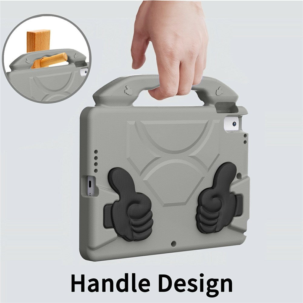 EIDERWOOD iPad 10.2" (2021 / 2020 / 2019) / Air (2019) Børne Tablet Cover m. Indbygget Ståfunktion - Grå