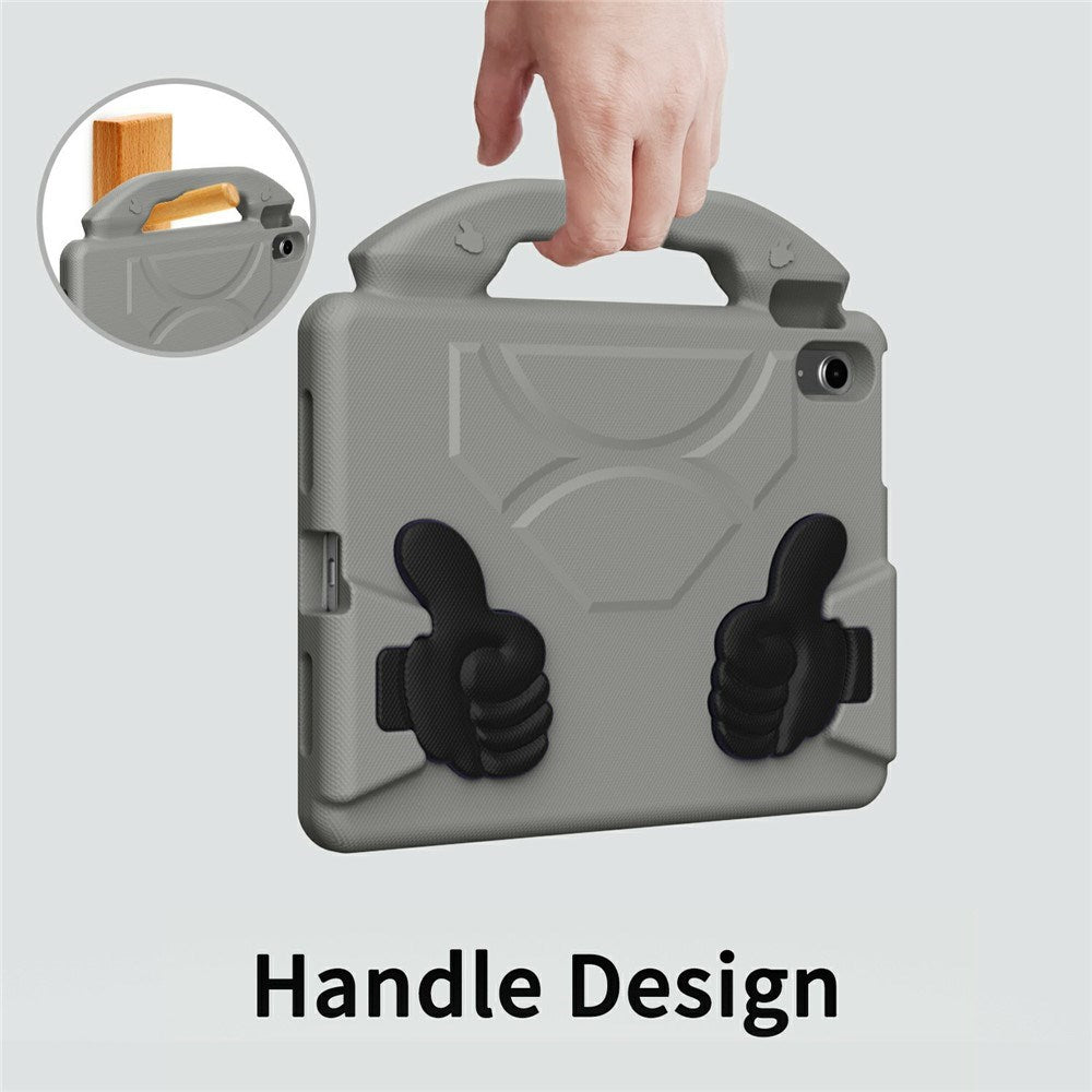 EIDERWOOD iPad 11" (2025) / Air 11" (2025 / 2024) / 10.9" (2024 / 2022) Børne Tablet Cover m. Indbygget Ståfunktion - Grå