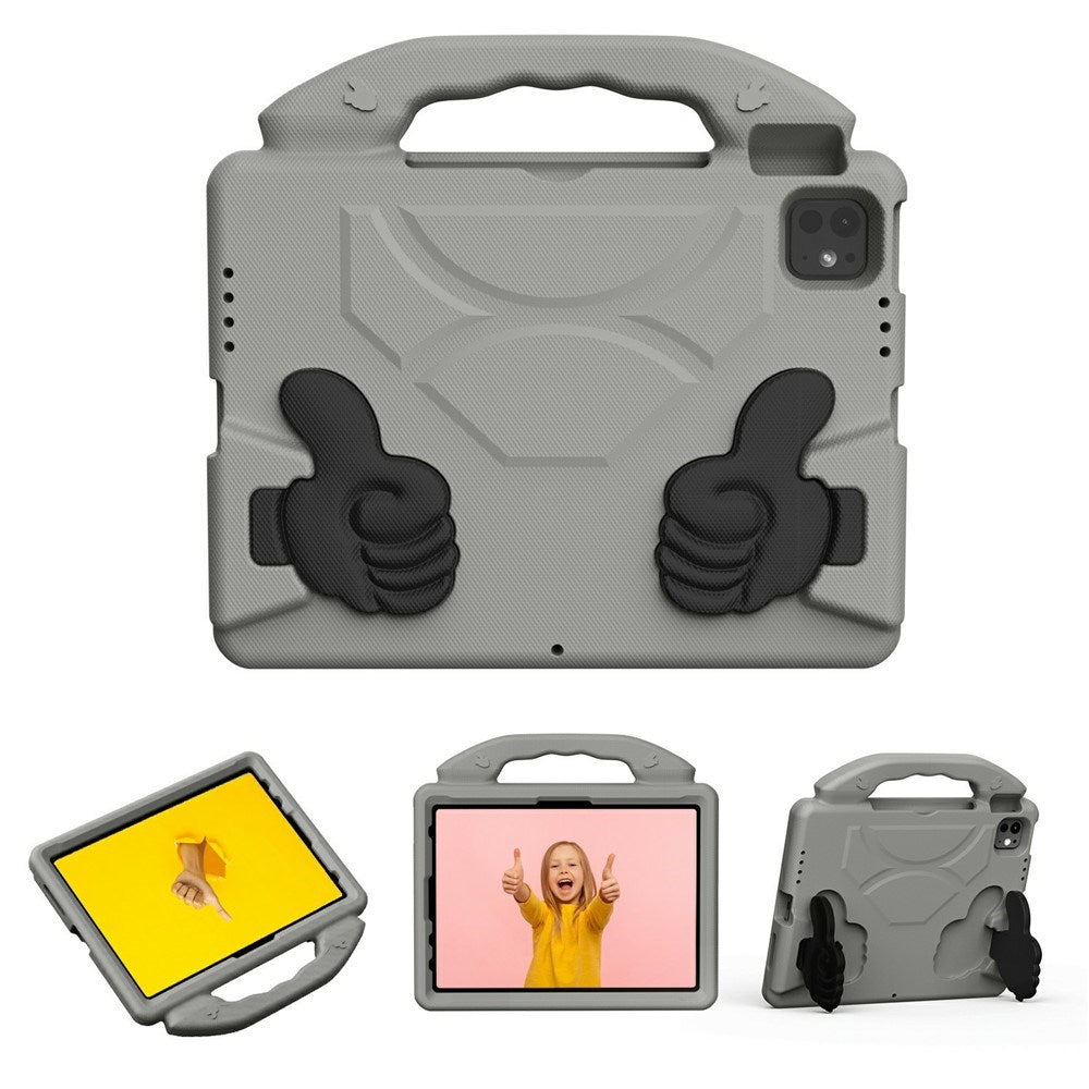 EIDERWOOD iPad Pro 11" (2025 - 2018) / Air (2022 / 2020) Børne Tablet Cover m. Indbygget Ståfunktion - Grå