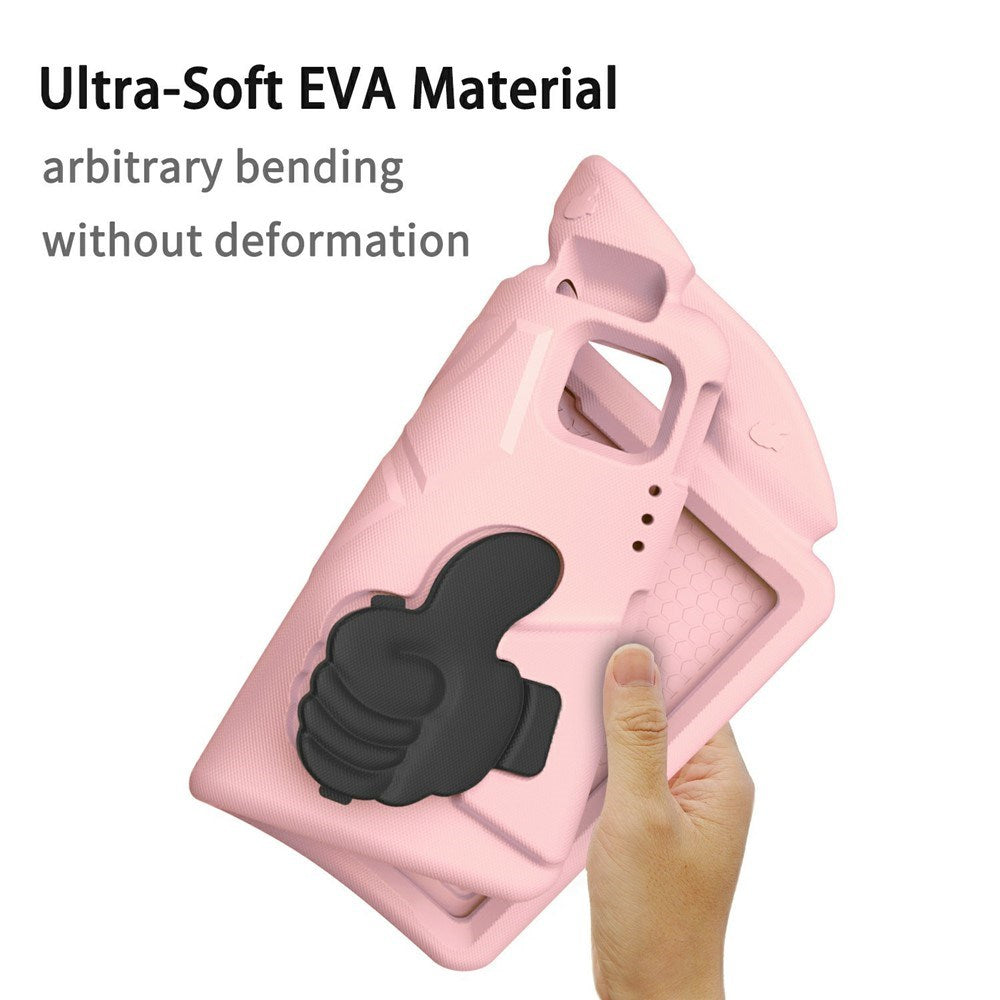 EIDERWOOD iPad Pro 11" (2025 - 2018) / Air (2022 / 2020) Børne Tablet Cover m. Indbygget Ståfunktion - Lyserød