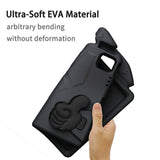 iPad Pro 12.9" (2022 / 2021 / 2020 / 2018) / Air 13" (2025 / 2024) / Pro 13" (2025 / 2024) - EIDERWOOD Børne Cover m. Thumb Kickstand - Sort