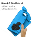 iPad Pro 12.9" (2022 / 2021 / 2020 / 2018) / Air 13" (2025 / 2024) / Pro 13" (2025 / 2024) - EIDERWOOD Børne Cover m. Thumb Kickstand - Blå