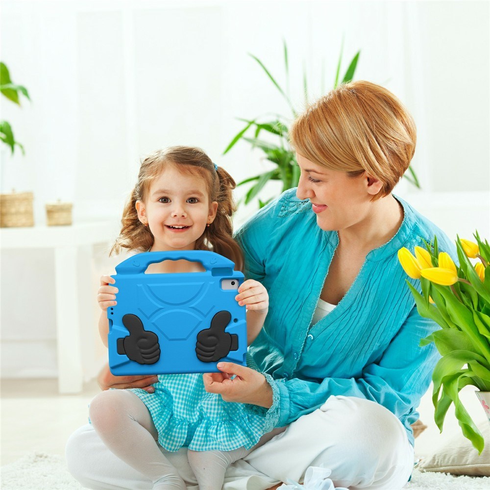 iPad 9.7" (2018 / 2017) / Air 2 / Air - EIDERWOOD Børne Cover m. Thumb Kickstand - Blå