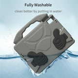 iPad 9.7" (2018 / 2017) / Air 2 / Air - EIDERWOOD Børne Cover m. Thumb Kickstand - Grå