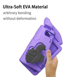 iPad 9.7" (2018 / 2017) / Air 2 / Air - EIDERWOOD Børne Cover m. Thumb Kickstand - Lilla