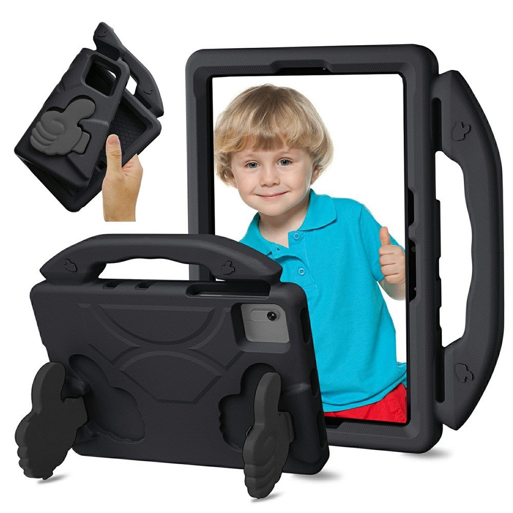 EIDERWOOD Xiaomi Redmi Pad 2 / SE / 6 / 5 / Lenovo Tab M11 / Samsung Galaxy Tab S10 FE / S9 FE / S9 / S8 / S7 Børne Cover m. Stå Funktion - Sort