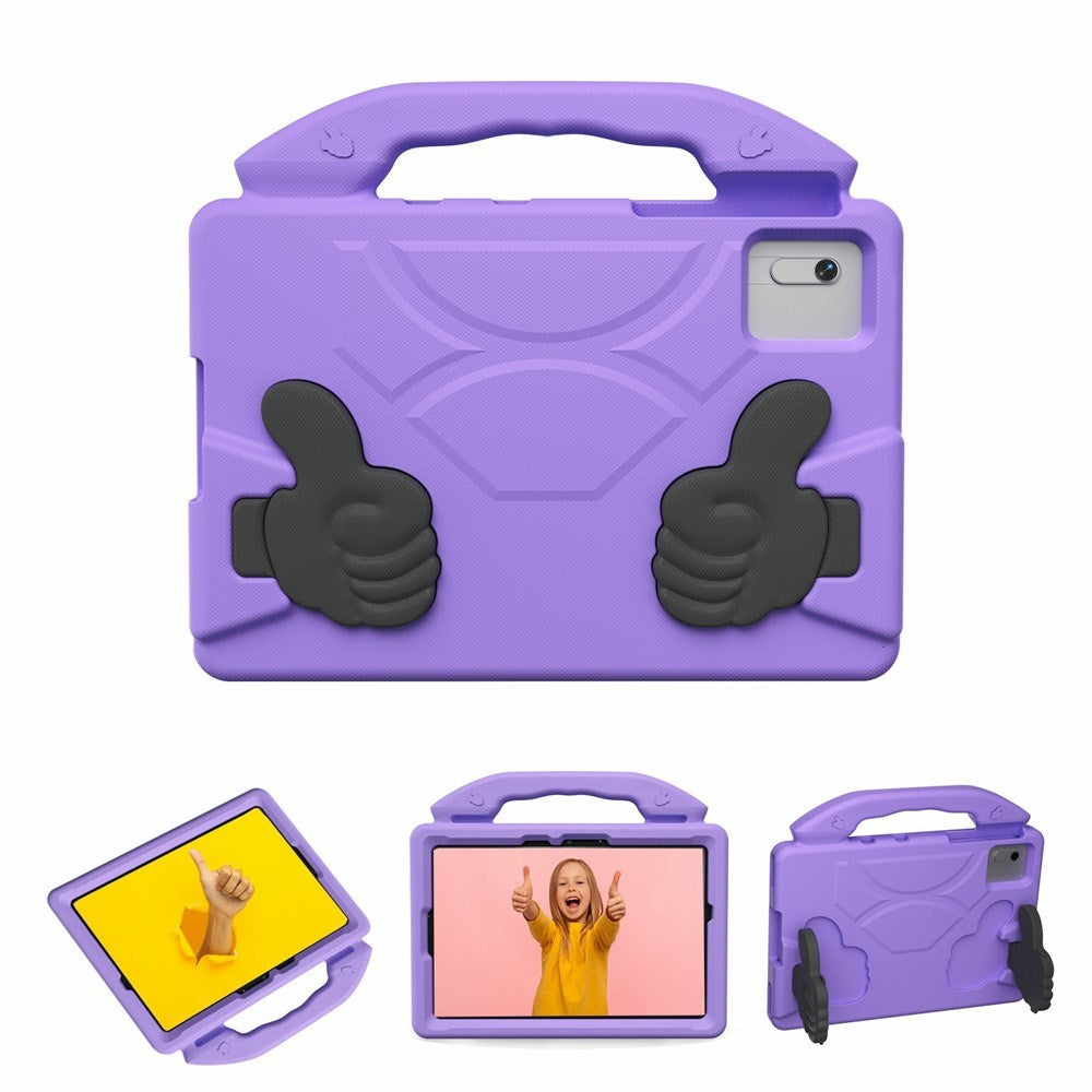 EIDERWOOD Xiaomi Redmi Pad 2 / SE / 6 / 5 / Lenovo Tab M11 / Samsung Galaxy Tab S10 FE / S9 FE / S9 / S8 / S7 Børne Cover m. Stå Funktion - Lilla