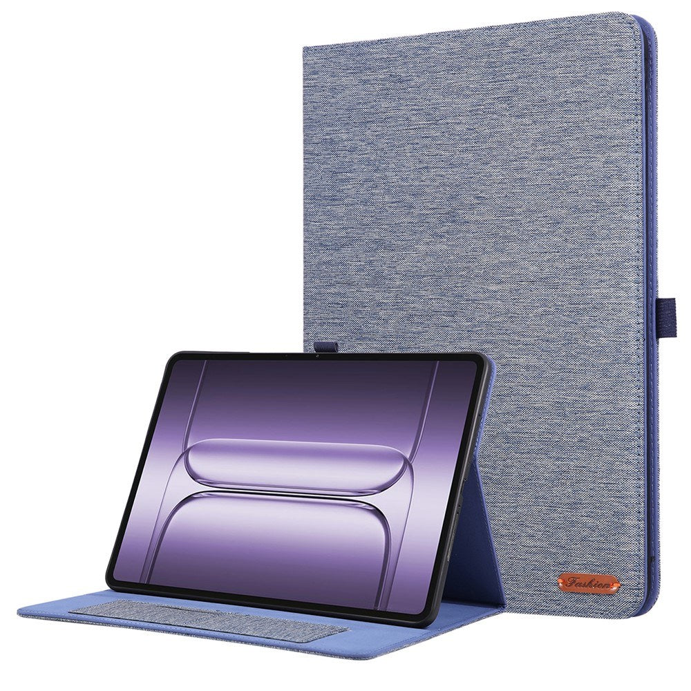 Kunstlæder Flip Cover - OnePlus Pad 3 - Kortholder & Ståfunktion - Blå