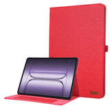 Kunstlæder Flip Cover - OnePlus Pad 3 - Kortholder & Ståfunktion - Rød