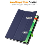 OnePlus Pad Lite - EIDERWOOD Kunstlæder Flip Cover m. Ståfunktion - Blå