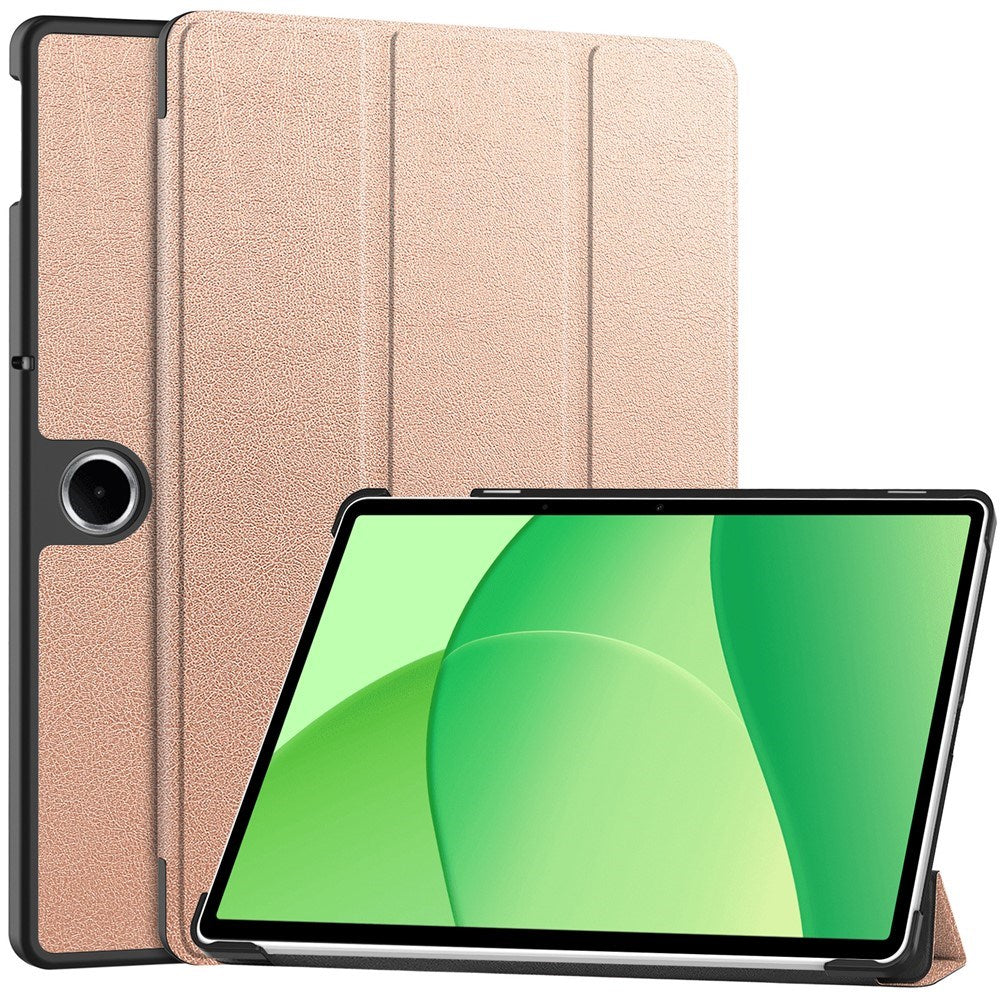 OnePlus Pad Lite - EIDERWOOD Kunstlæder Flip Cover m. Ståfunktion - Rose Gold