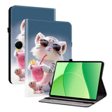 EIDERWOOD OnePlus Pad Lite Kunstlæder Flip Tablet Cover m. Motiv - Kat