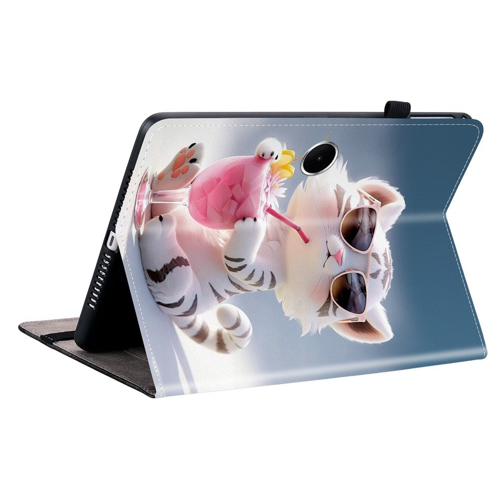 EIDERWOOD OnePlus Pad Lite Kunstlæder Flip Tablet Cover m. Motiv - Kat