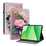 EIDERWOOD OnePlus Pad Lite Kunstlæder Flip Tablet Cover m. Motiv - Lotusblomst