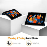 Lenovo Idea Tab Plus 12.1" EIDERWOOD Kunstlæder Tabletcover m. Ståfunktion - Blå