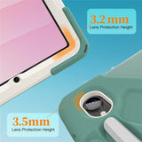 EIDERWOOD Samsung Galaxy Tab S11 Stødabsorberende Cover m. Roterbar Ståfunktion & Velcrostrop - Grøn