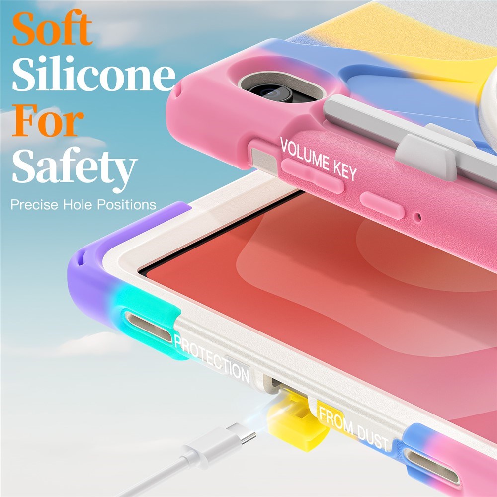 EIDERWOOD Samsung Galaxy Tab S11 Stødabsorberende Cover m. Roterbar Ståfunktion & Velcrostrop - Multi